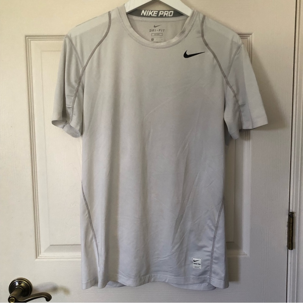 Nike Dri-Fit White Fitted Tee